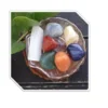 Kit Pedras Dos 7 Chakras Semi Preciosas Com Suporte Vidro