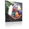 Kit Pedras Dos 7 Chakras Semi Preciosas Com Suporte Vidro