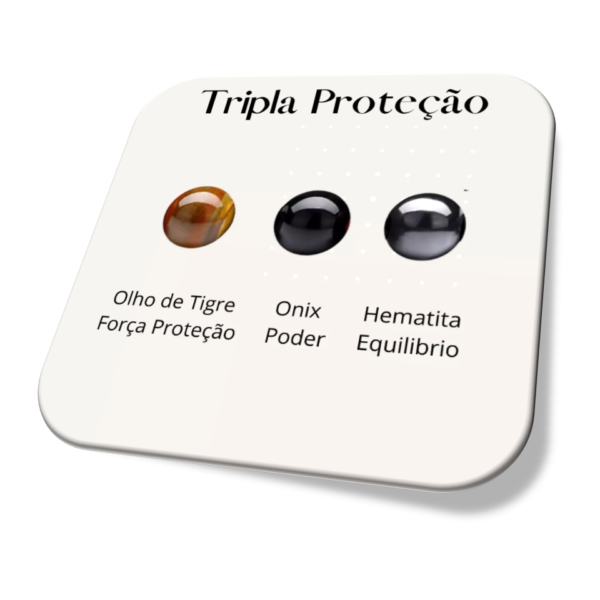 Pulseiras Ônix Hematita e Olho De Tigre Bolinhas Detalhes 8mm i25 de Março