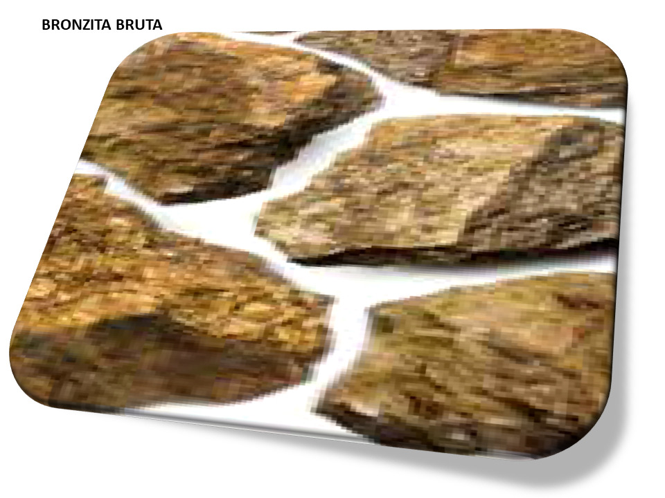 Bronzita pedra natural bruta i25 Pulseiras Colares e Acessórios