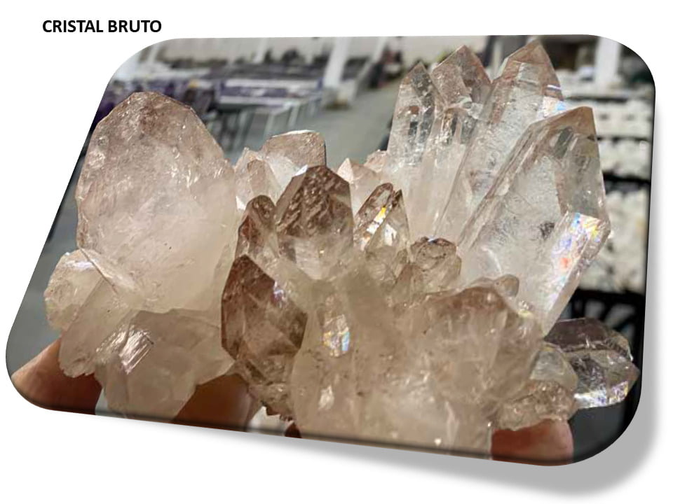 Cristal pedra natural Bruta i25 Pulseiras Colares e Acessórios