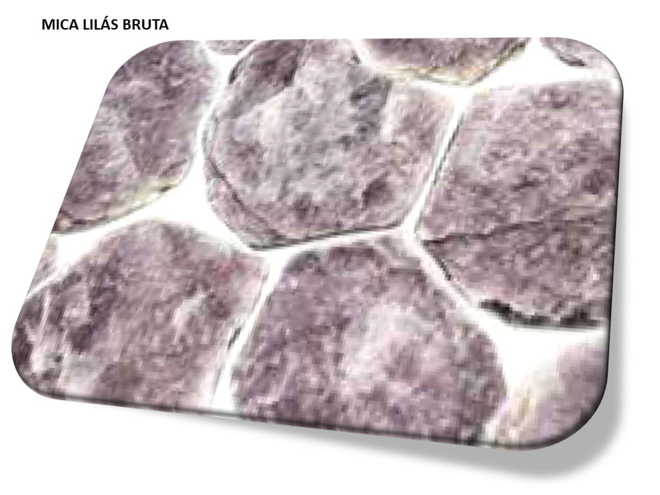 Mica Lilás pedra natural Bruta i25 Pulseiras Colares e Acessórios