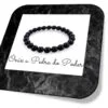 Kit Pulseira Ônix Tigre Howlita Vulcão 19cm Ônix i25 Store
