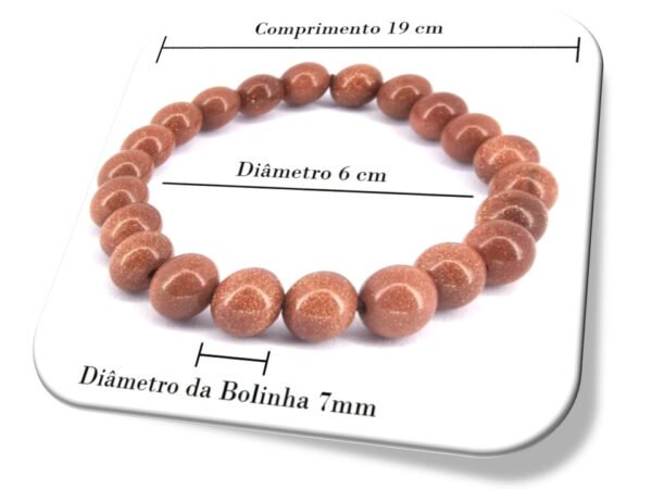 Pulseira Pedra do Sol Medidas 19cm i25 Store