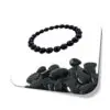 Pulseira Onix Pedra Natural Pedra Bolinhas 6mm i25 de Março