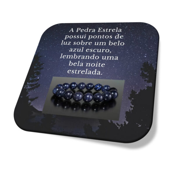 Pulseira Pedra Estrela Azul detalhe i25 de Março