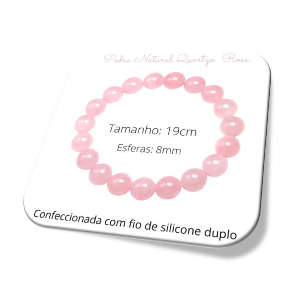 Pulseira Quartzo Rosa medida i25 de Março