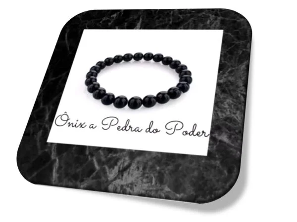 Kit Pulseira Ônix Tigre Hematita Mista 19cm Ônix i25 Store