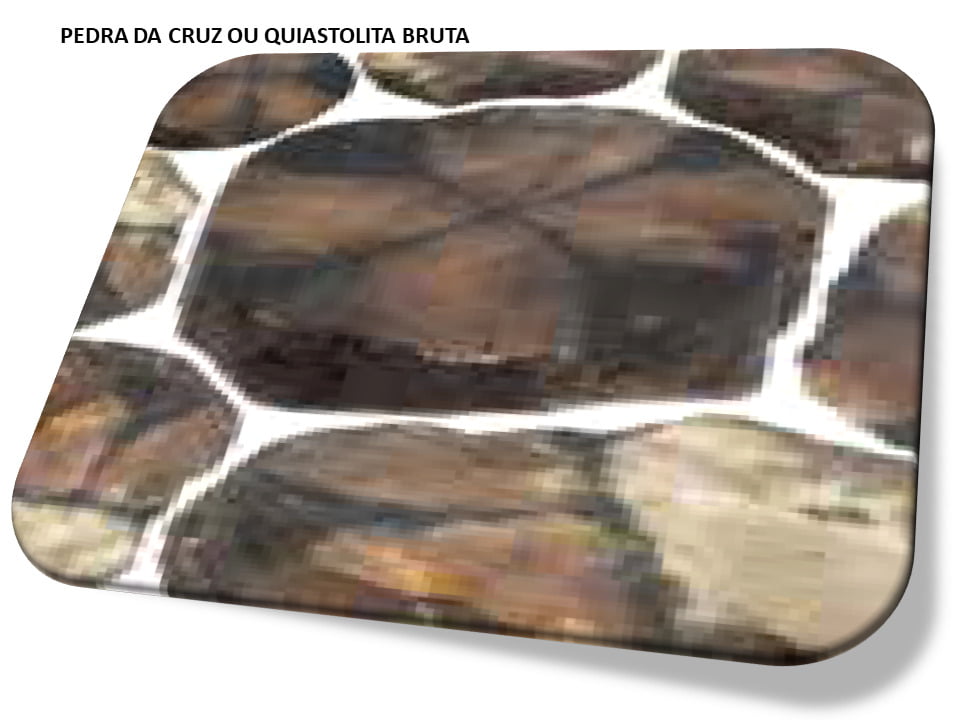 Pedra da Cruz ou Quiastolita pedra natural bruta i25 Pulseiras Colares e Acessórios