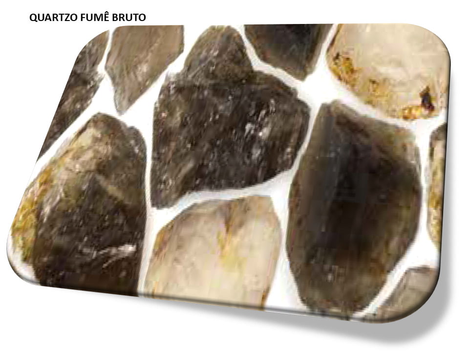 Quartzo Fumê pedra natural bruta i25 Pulseiras Colares e Acessórios