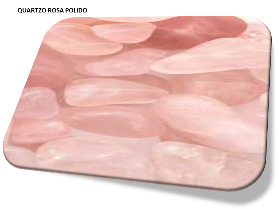 Quartzo Rosa pedra natural polida i25 Pulseiras Colares e Acessórios