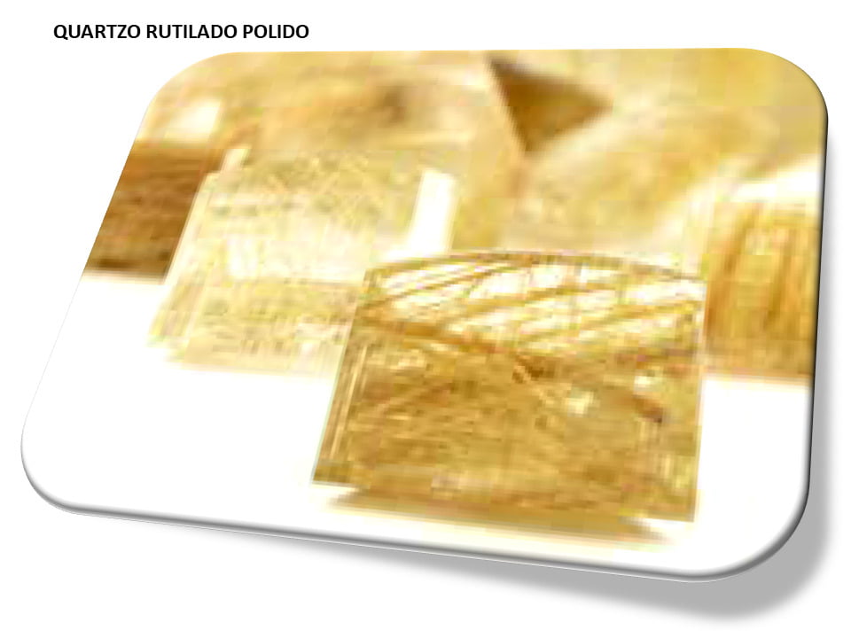 Quartzo Rutilado pedra natural polida i25 Pulseiras Colares e Acessórios