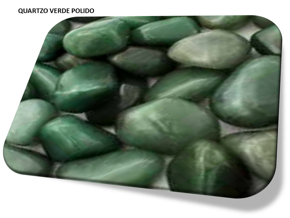 Quartzo Verde pedra natural polida i25 Pulseiras Colares e Acessórios