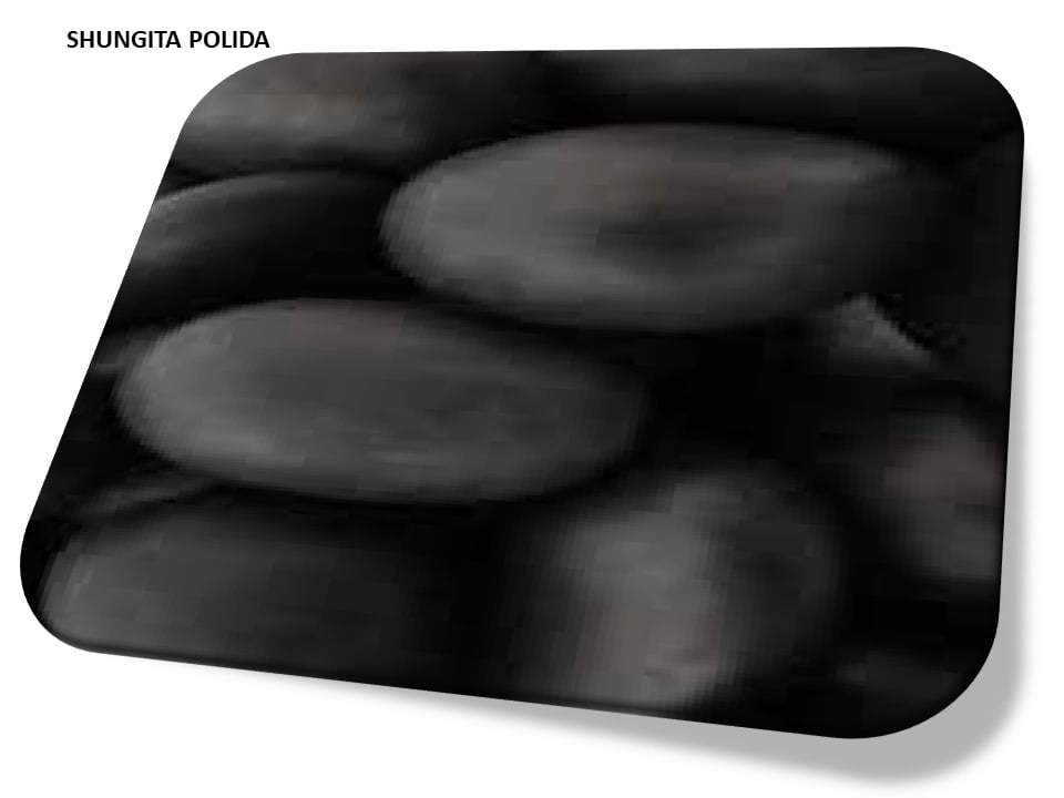 Shungita pedra natural polida i25 Pulseiras Colares e Acessórios