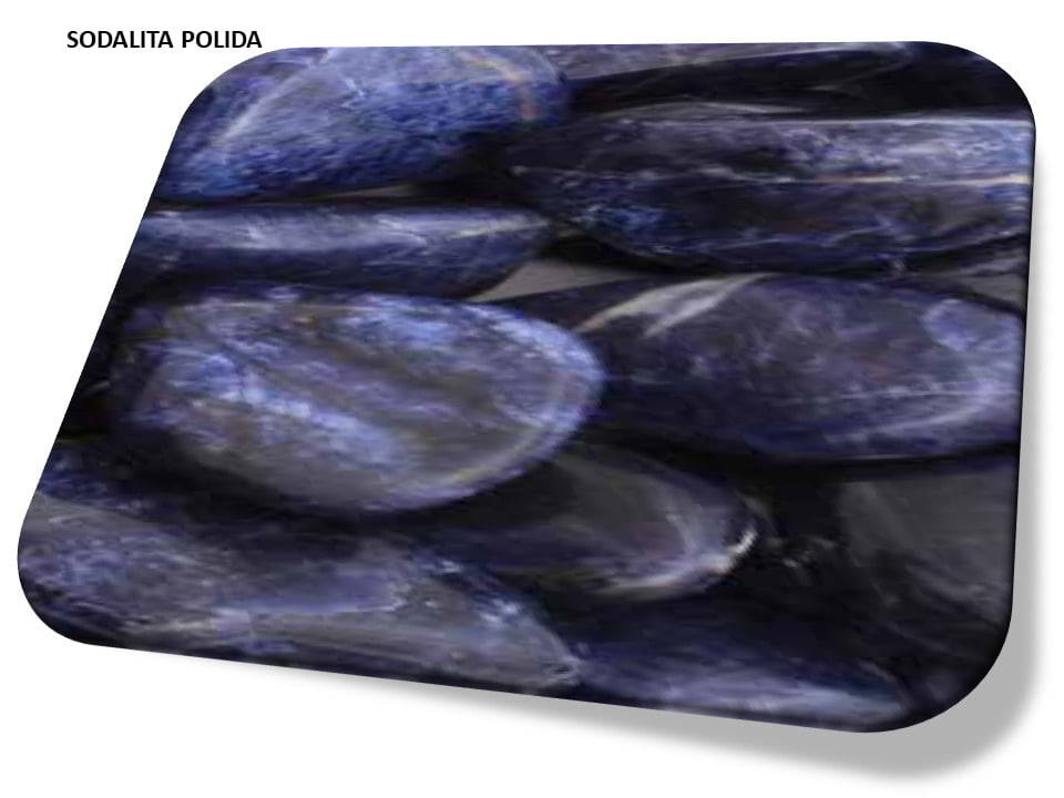 Sodalita pedra natural polida i25 Pulseiras Colares e Acessórios