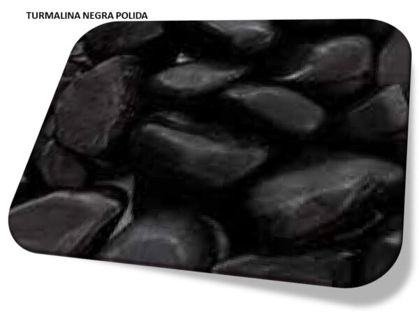 Turmalina Negra pedra natural polida i25 Pulseiras Colares e Acessórios