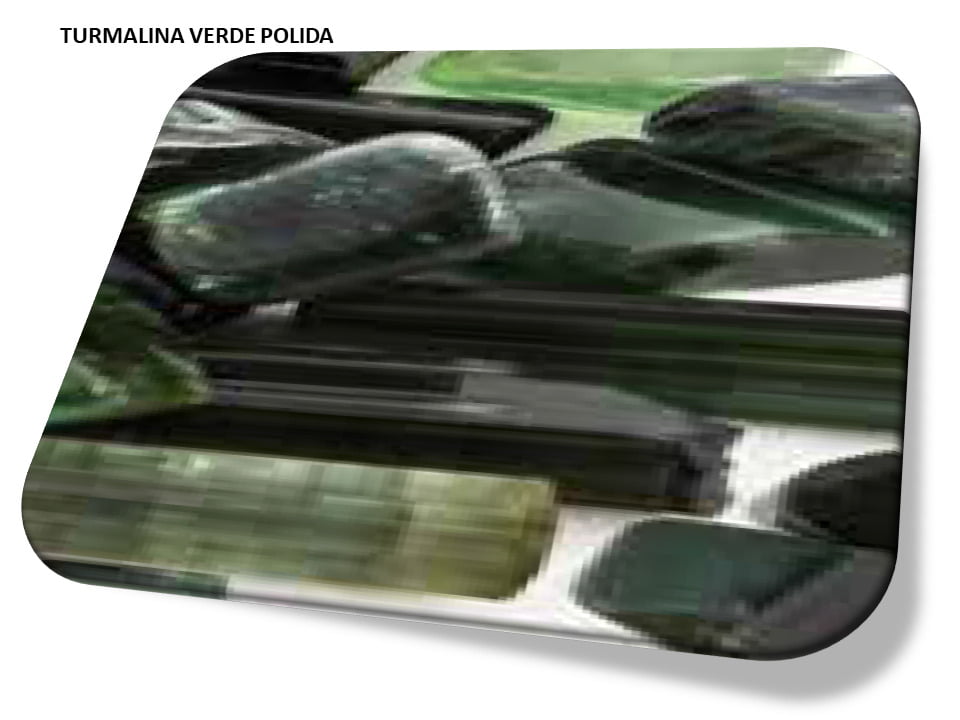 Turmalina Verde pedra natural polida i25 Pulseiras Colares e Acessórios