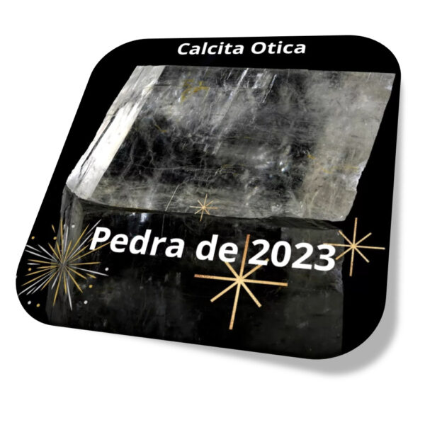 Colar Calcita Ótica Pedra Natural detalhe Pedra Pingente Ano 2023 Cordão