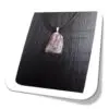 Colar Turmalina Rosa pingente Pedra Natural Bruta Pingente Proteção