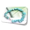Kit Colar E Pulseira Turquesa pulseira Pedra Natural Embalagem Presente