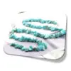 Kit Colar E Pulseira Turquesa shoker Pedra Natural Embalagem Presente