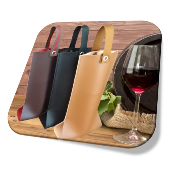 Porta Vinho Bolsa Para Transporte Ambiente Alta Qualidade Kit 3 Unid