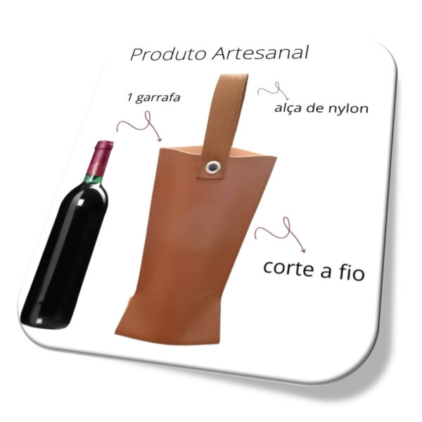 Porta Vinho Bolsa Para Transporte detalhes Alta Qualidade Kit 3 Unid