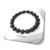 Pulseira Pedra Lava Vulcão Para Aromaterapia Natural tamanho i25 Store Loja Online