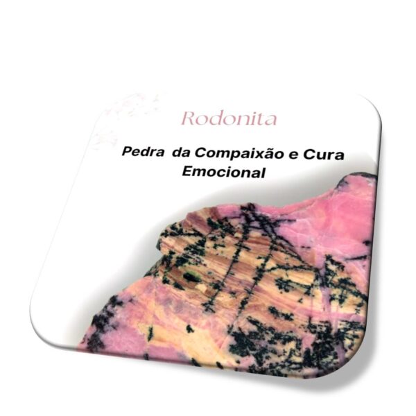 Pulseira Rodonita Pedra Natural Cristal Compaixão Equilibrio pedras i25 Store loja online produtos para presentes diferenciados